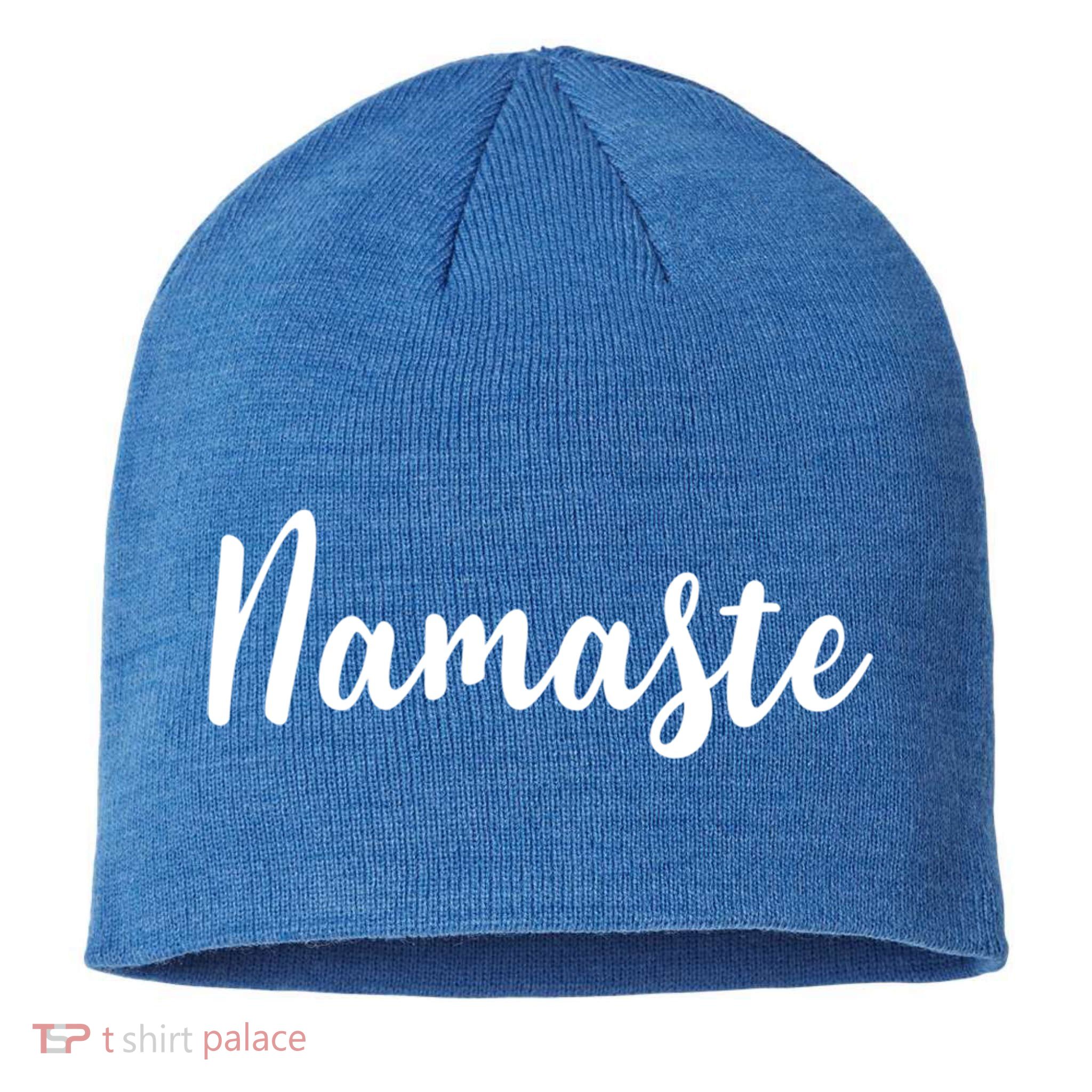 Yoga Greeting Yogi Yogini Yoga Teacher Namaste Gift Sustainable Beanie