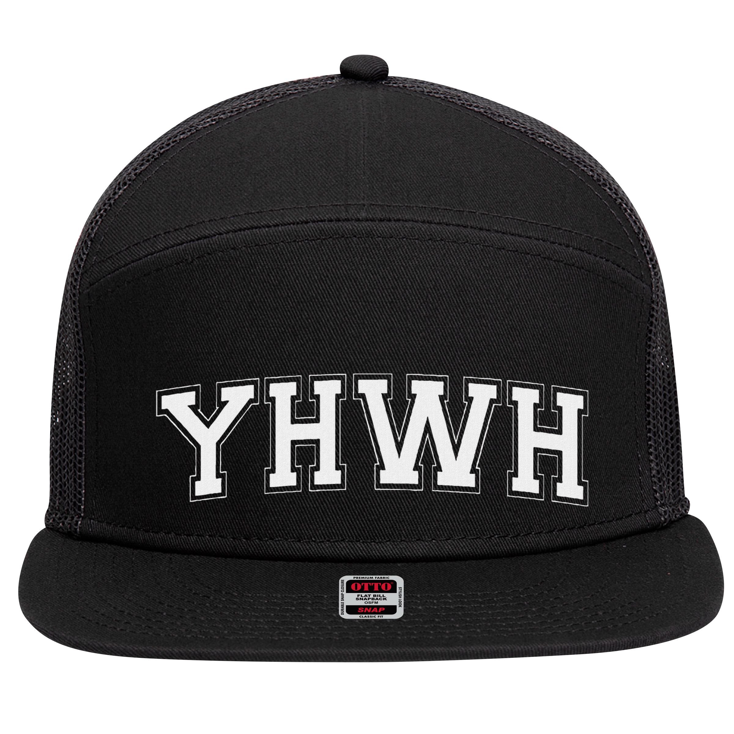 Yhwh God Yahweh 7 Panel Mesh Trucker Snapback Hat