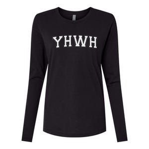 Yhwh God Yahweh Womens Cotton Relaxed Long Sleeve T-Shirt