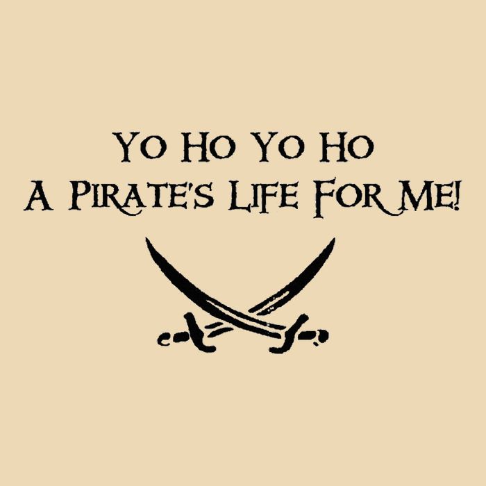 Yo Ho A Pirates Life For Me! Drawstring Bag