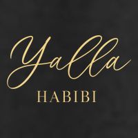 Yalla Habibi Arabic Love Islamic Sweetheart Culture Cute Gift 7 Panel Mesh Trucker Snapback Hat
