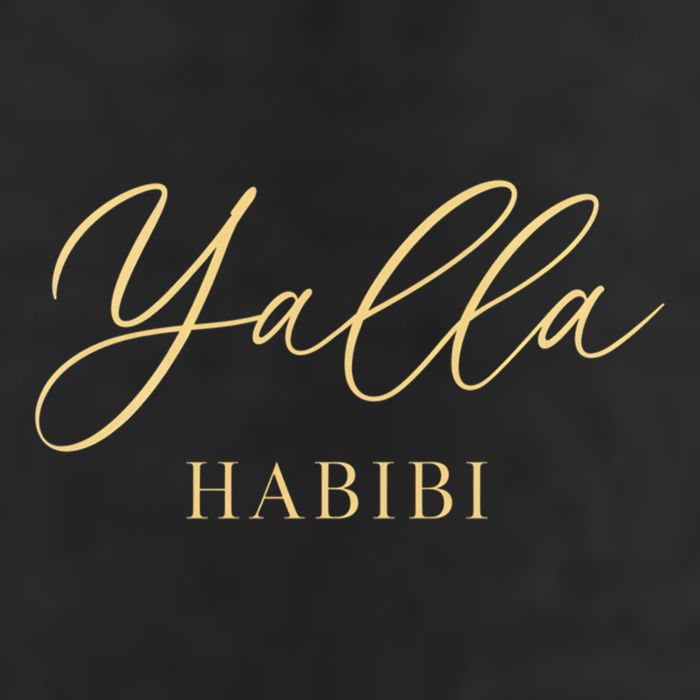 Yalla Habibi Arabic Love Islamic Sweetheart Culture Cute Gift 7 Panel Mesh Trucker Snapback Hat