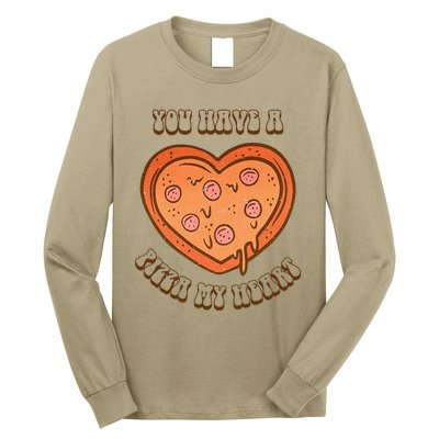 You Have A Pizza Lover My Heart Pizza Heart Valentine's Day Long Sleeve Shirt