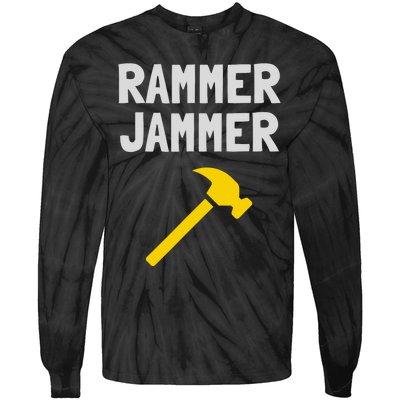 Yellow Hammer Alabama Football Rammer Jammer Tie-Dye Long Sleeve Shirt