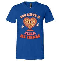 You Have A Pizza Of My Heart Pizza Lover Valentine's Day Gift V-Neck T-Shirt