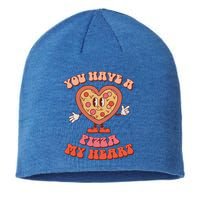 You Have A Pizza Of My Heart Pizza Lover Valentine's Day Gift Sustainable Beanie