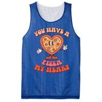 You Have A Pizza Of My Heart Pizza Lover Valentine's Day Gift Mesh Reversible Basketball Jersey Tank