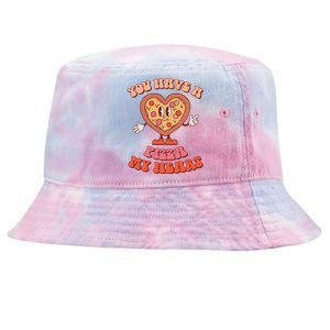 You Have A Pizza Of My Heart Pizza Lover Valentine's Day Gift Tie-Dyed Bucket Hat