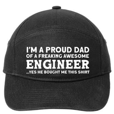 Yes He Bought Me This Engineer Dad Cool Gift 7-Panel Snapback Hat