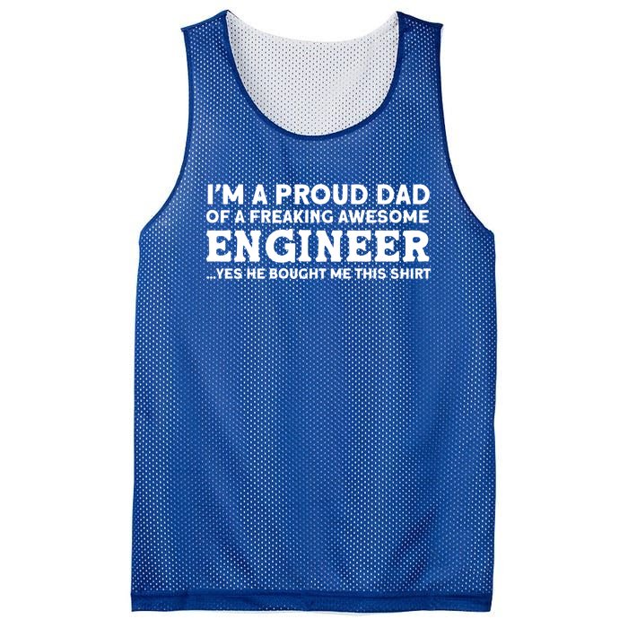 Yes He Bought Me This Engineer Dad Gift Mesh Reversible Basketball Jersey Tank