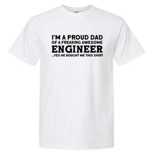 Yes He Bought Me This Engineer Dad Gift Garment-Dyed Heavyweight T-Shirt