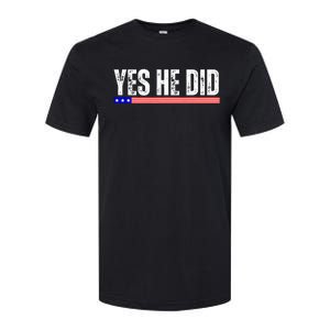 Yes He Can And Yes He Did Softstyle CVC T-Shirt