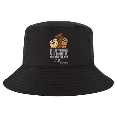 Your Hands Create Better World Black Lives Matter Blm Gift Cool Comfort Performance Bucket Hat