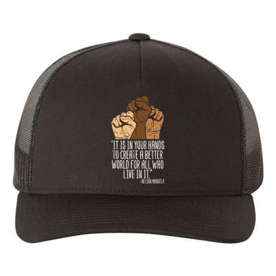 Your Hands Create Better World Black Lives Matter Blm Gift Yupoong Adult 5-Panel Trucker Hat