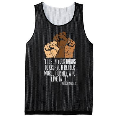 Your Hands Create Better World Black Lives Matter Blm Gift Mesh Reversible Basketball Jersey Tank