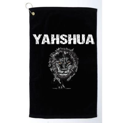 Yahshua Hebrew Christ Lion Tribe Of Judah Great Gift Platinum Collection Golf Towel