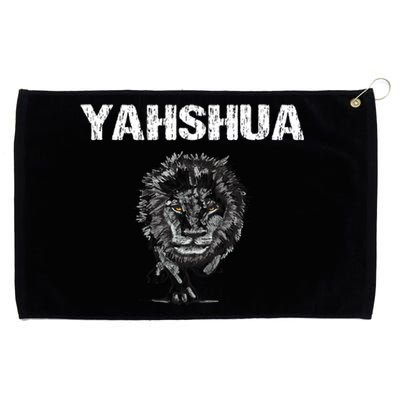 Yahshua Hebrew Christ Lion Tribe Of Judah Great Gift Grommeted Golf Towel