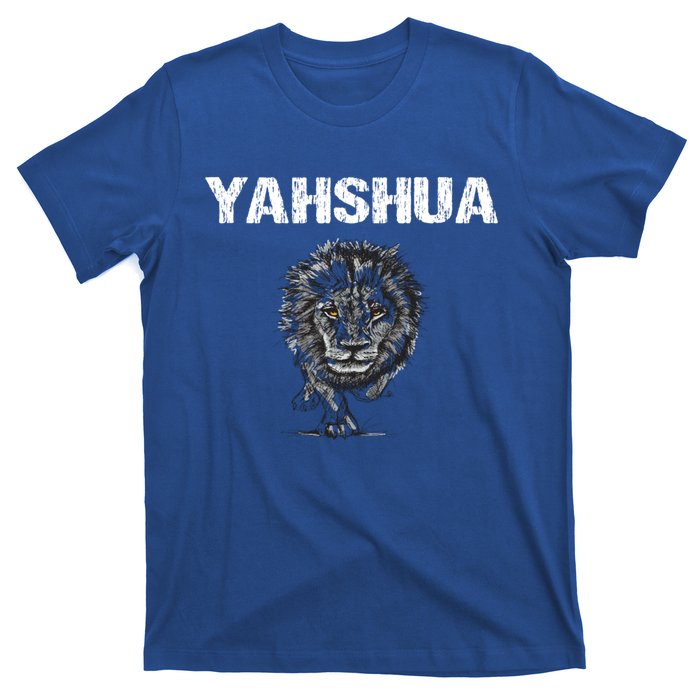 Yahshua Hebrew Christ Lion Tribe Of Judah Great Gift T-Shirt