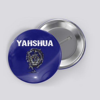 Yahshua Hebrew Christ Lion Tribe Of Judah Great Gift Button