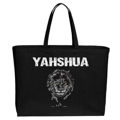 Yahshua Hebrew Christ Lion Tribe Of Judah Great Gift Cotton Canvas Jumbo Tote