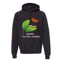 You Have Changed Butterfly Lover Butterflies Entomologist Premium Hoodie