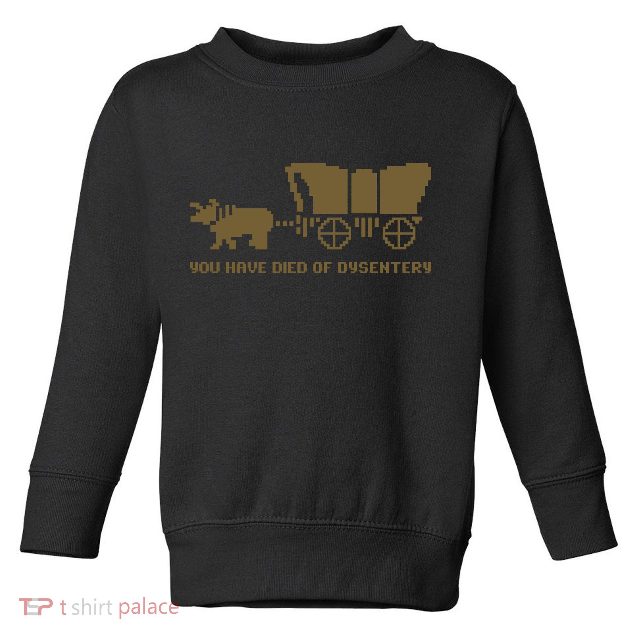 You Have Died Of Dysentery Oregon Trail Toddler Sweatshirt