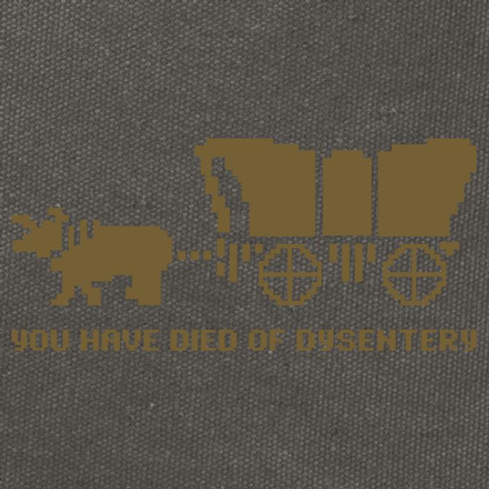 You Have Died Of Dysentery Oregon Trail Cotton Canvas Backpack
