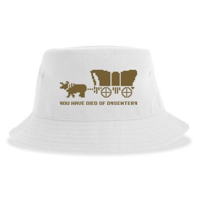 You Have Died Of Dysentery Oregon Trail Sustainable Bucket Hat