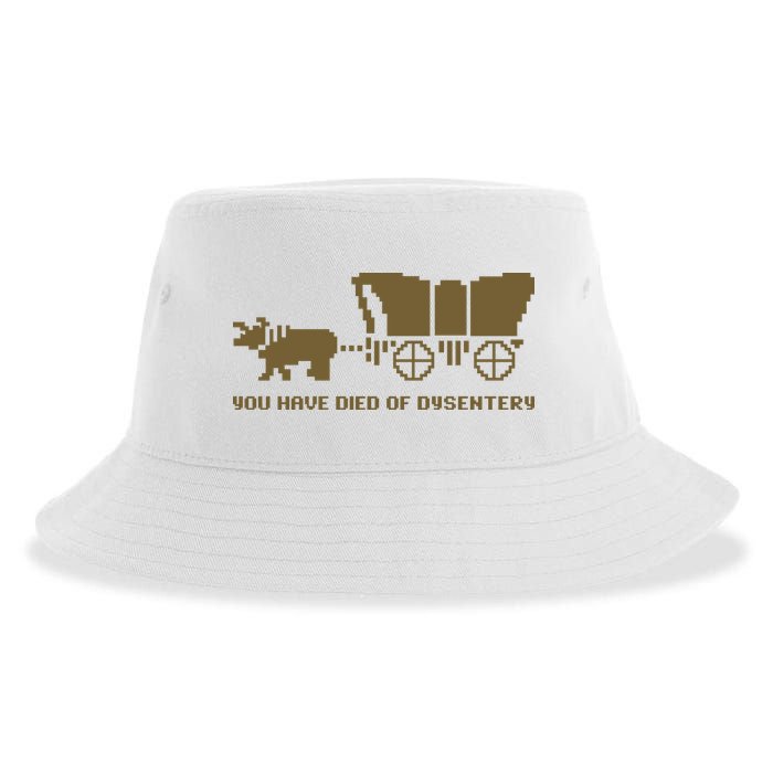 You Have Died Of Dysentery Oregon Trail Sustainable Bucket Hat