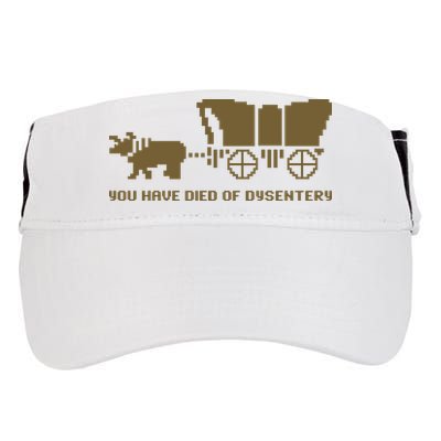 You Have Died Of Dysentery Oregon Trail Adult Drive Performance Visor