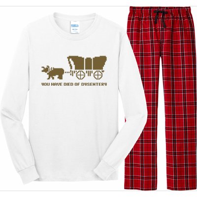 You Have Died Of Dysentery Oregon Trail Long Sleeve Pajama Set