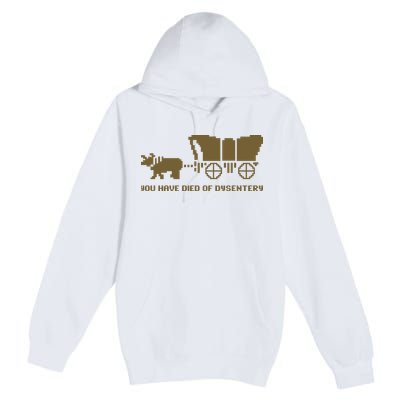 You Have Died Of Dysentery Oregon Trail Premium Pullover Hoodie