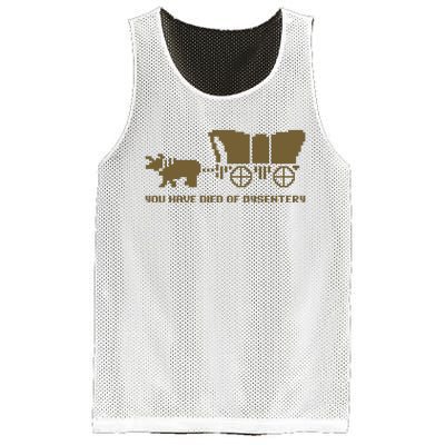 You Have Died Of Dysentery Oregon Trail Mesh Reversible Basketball Jersey Tank