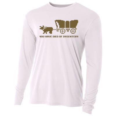 You Have Died Of Dysentery Oregon Trail Cooling Performance Long Sleeve Crew