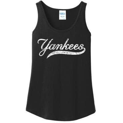 Y.A.N.K.E.E.S Heart Design Retro Style Graphic Ladies Essential Tank