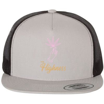 Your Highness Funny Weed Cannabis Marijuana 420 Stoner Gifts Flat Bill Trucker Hat