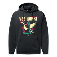 Yee Honk Funny Goose Meme Performance Fleece Hoodie