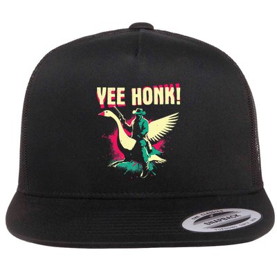 Yee Honk Funny Goose Meme Flat Bill Trucker Hat