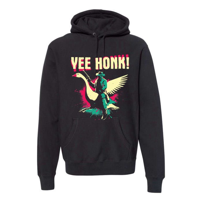 Yee Honk Funny Goose Meme Premium Hoodie