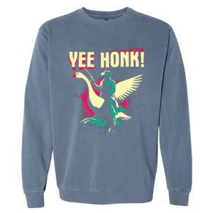 Yee Honk Funny Goose Meme Garment-Dyed Sweatshirt