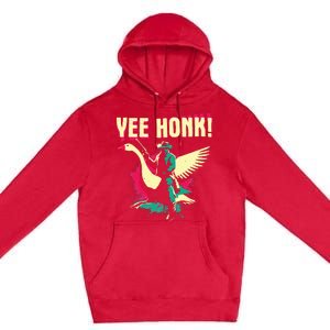 Yee Honk Funny Goose Meme Premium Pullover Hoodie