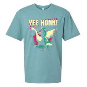 Yee Honk Funny Goose Meme Sueded Cloud Jersey T-Shirt