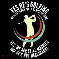 Yes HeS Golfing Funny Golf Husband Wife Golfer Cute Gift Flatbill Hat