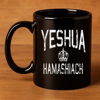 Yeshua Hamashiach Hebrew Jesus The Messiah 11oz C Handle Ceramic Mug