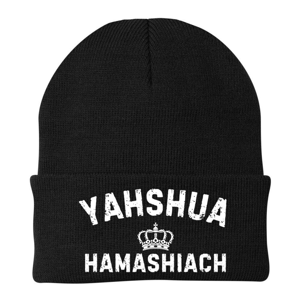 Yeshua Hamashiach Hebrew Messiah Jesus Funny Gift Beanie