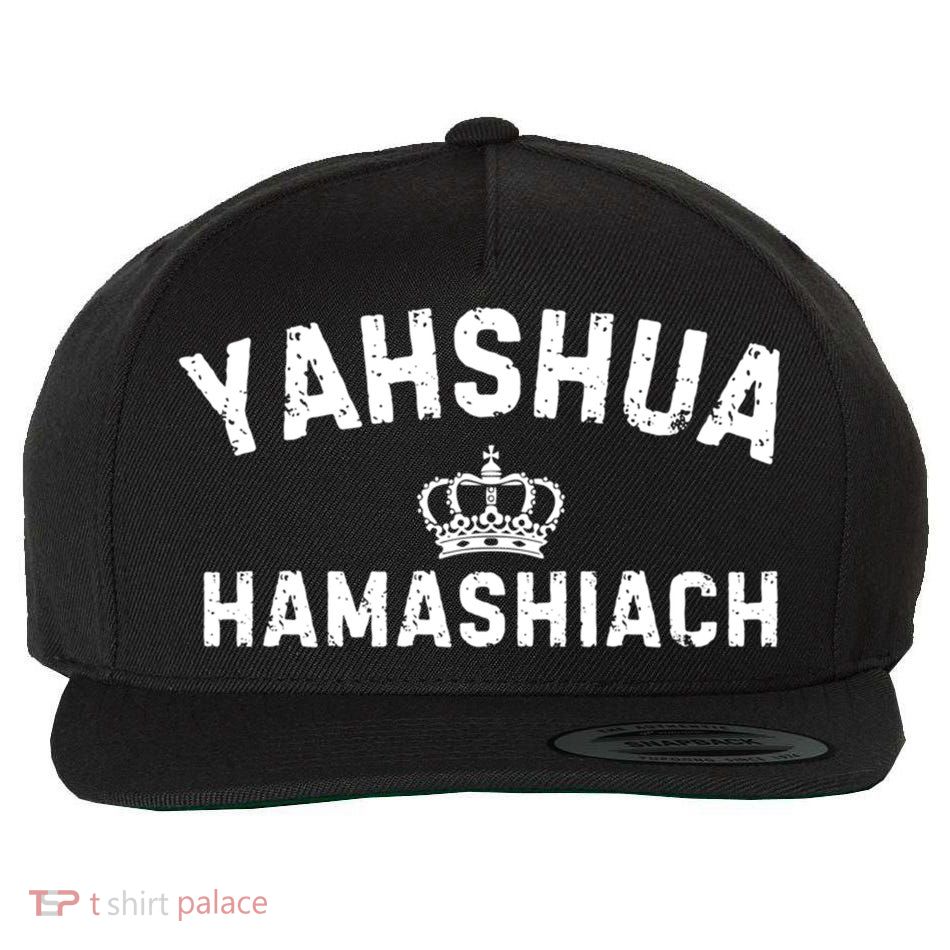 Yeshua Hamashiach Hebrew Messiah Jesus Funny Gift Wool Snapback Cap
