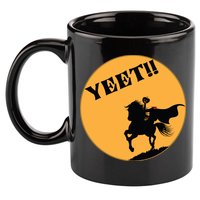 YEET!! Headless Horseman Funny Halloween 11oz C Handle Ceramic Mug