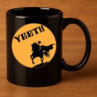 YEET!! Headless Horseman Funny Halloween 11oz C Handle Ceramic Mug
