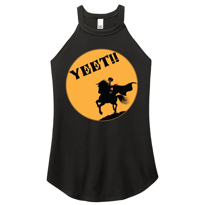 YEET!! Headless Horseman Funny Halloween Women's Perfect Tri Rocker Tank