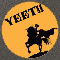 YEET!! Headless Horseman Funny Halloween Cotton Canvas Backpack